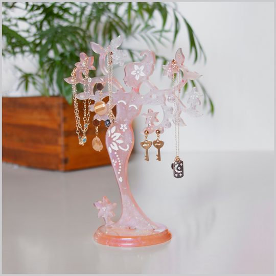 Jewelry Organizer Stand, Earring Jewelry Holder, Display, Storage Gift, Resin, Home Decorations, Necklace Holder