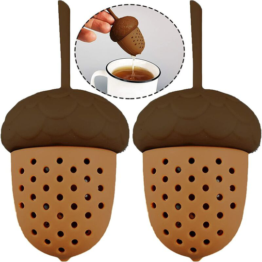 2 Piece Tea Infuser With Movable Tea Strainer Saucer New Tea Strainer Tea Strainer, Tea Infuser, Tea Filter, Tea Ball Silicone Cup Tea Infuser