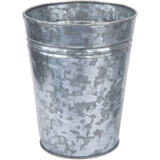 Vfm E-store - Rustic Florist Flower Pots, Galvanized Garden Planter