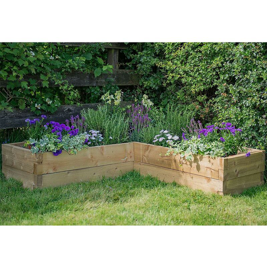 Forest - Caledonian Corner Raised Bed Garden Planter Frame 1.3m x 1.3m