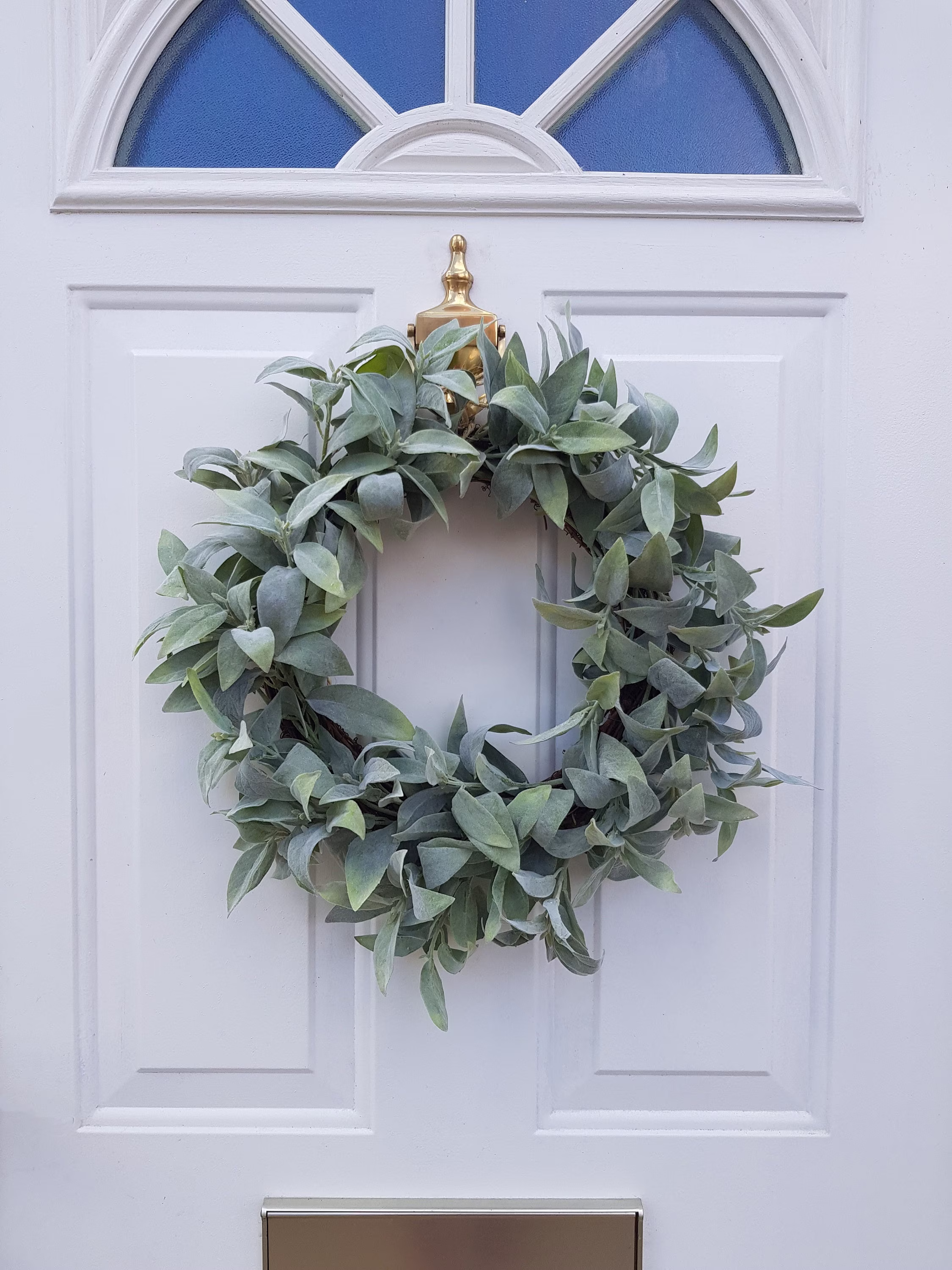 Sage Wreath For Front Door, Greenery Wreath, Year Round Farmhouse
