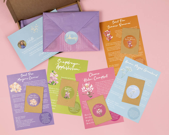 Three Month Flower Seed Subscription Box