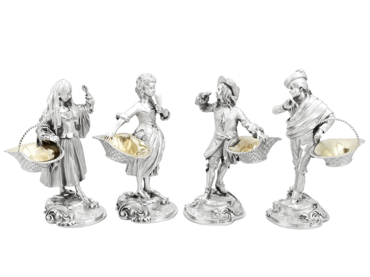 sterling Silver Salts By Asprey & Garrard - Contemporary | 2000