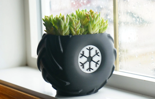 Tire Planter/Pen Pencil Holder, Truck Office Succulent Planter, Autobody Decoration, Vehicle Plant Pot, Stationery Organizer, Gift For Him