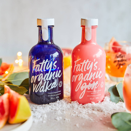 Organic Vodka And Pink Grapefruit Gift Set