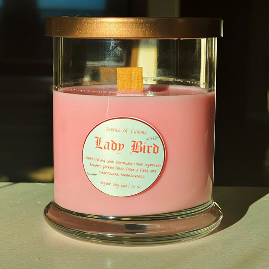 Lady Bird-Essential Oil Infused | Organic Soy Scented Candle-Novelty Candle-Film Inspired-Scents Of Cinema Collection