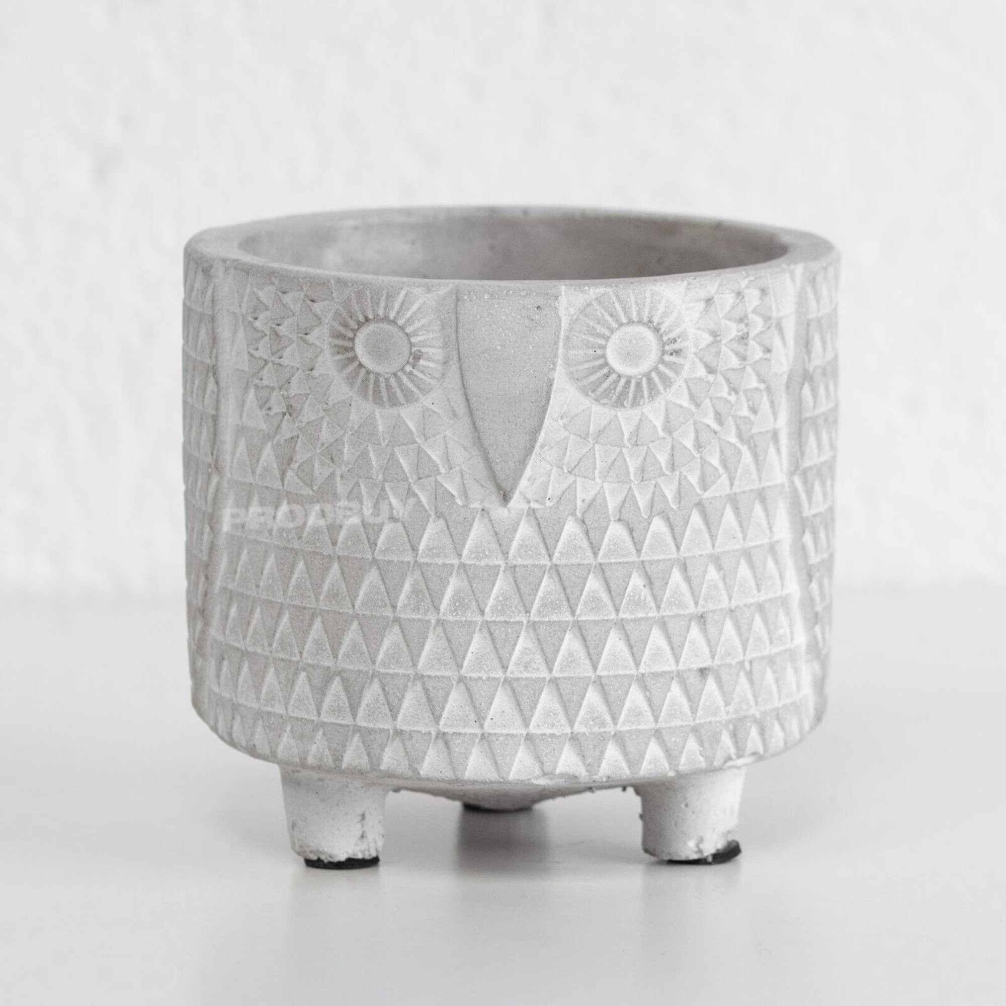 10.5cm Owl Bird Cement Indoor House Plant Pot Cover
