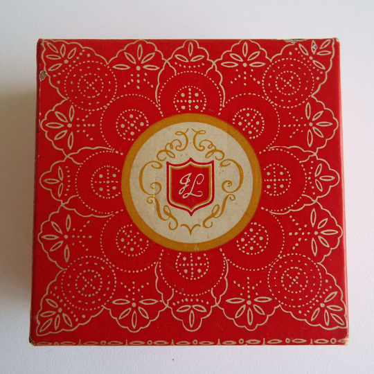 Vintage Jeanne Loray Powder Box Unused Face Beauty Cosmetic Company London Sydney Make-Up Vanity War Time Wwii