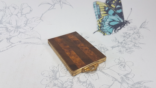 Art Deco Compact, Kotler & Kopit Compact Mirror, Rare Vintage Usa Powder