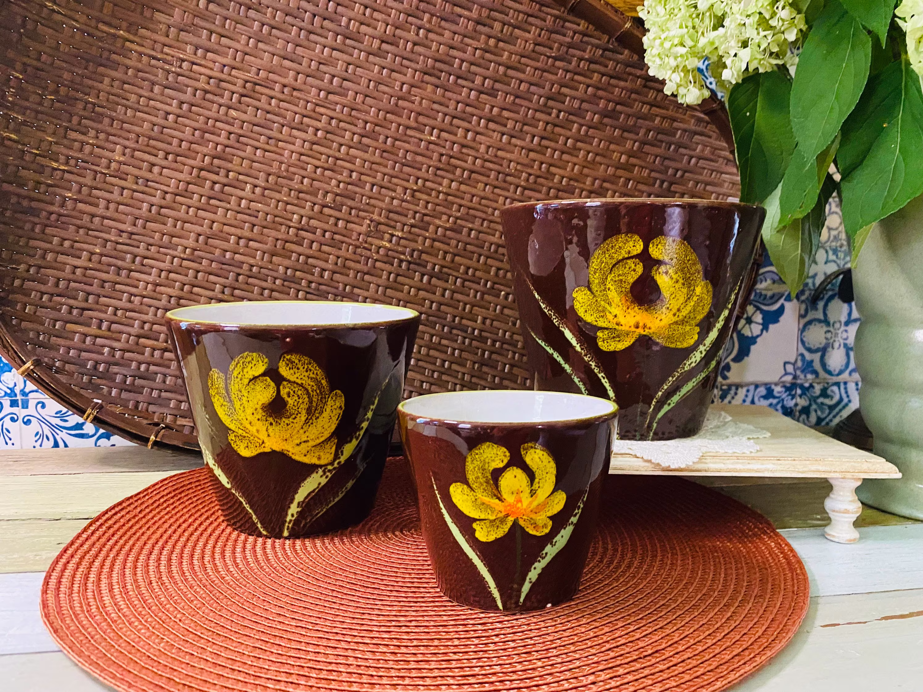 Set Of 3 Italian Planters