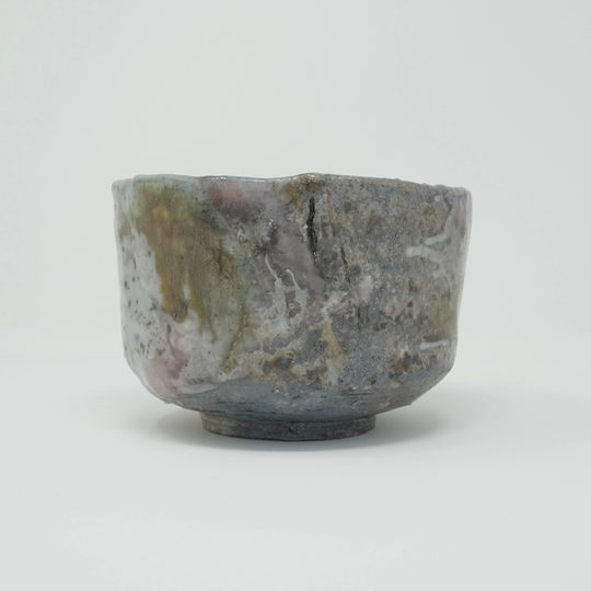 Wood Fired Stoneware Tea Bowl With Shino Glaze