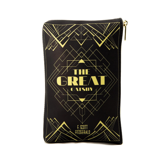 The Great Gatsby Book Purse, Cosmetics Pouch, Zipper Stationery Bag, New Year Gift, School Supply Privacy Coin Purse