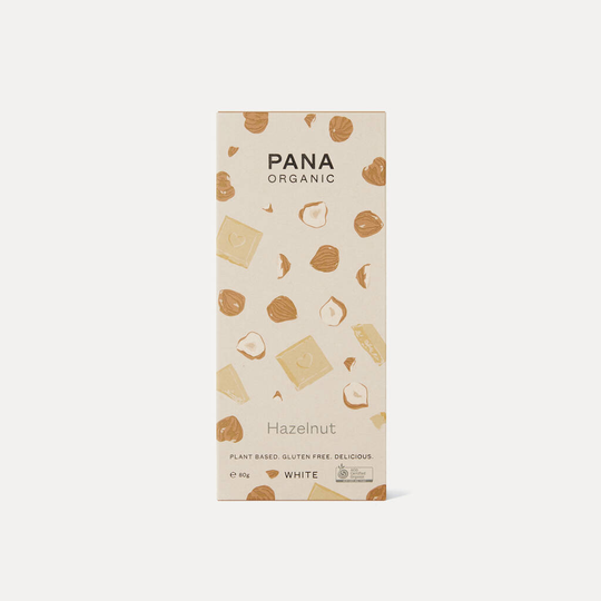 Pana Organic White Hazelnut 80g Bar