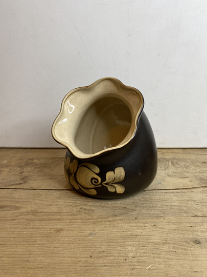 Vintage Denby Bakewell England Stoneware Salt Pig Storage Jar 1980S Great For Any Home Cook/Chef Good Condition
