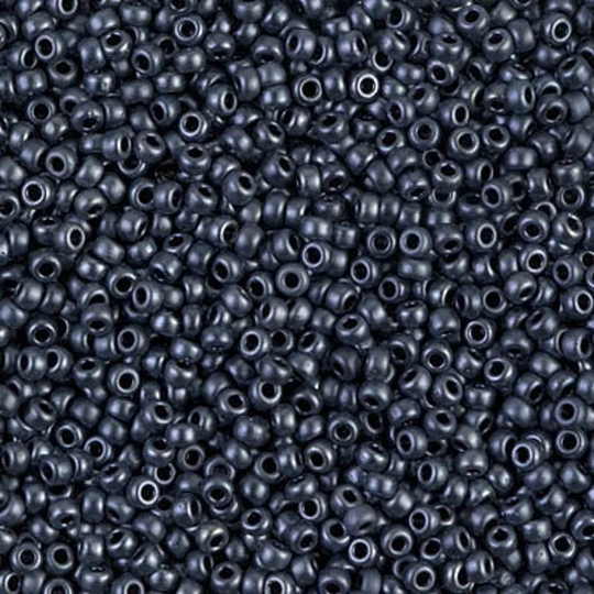 Seed Bead 11-2011 Miyuki Beads 11/0 Matte Metallic Gunmetal 10 Grams Diy