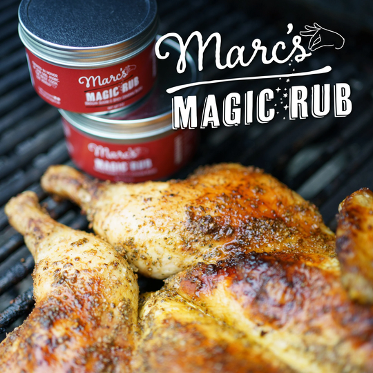 Marc's Magic Bbq Dry Rub, Sweet & Spicy Seasoning For Chicken, Shrimp, Salmon, Vegetables. Gluten Free, No Msg, Preservatives