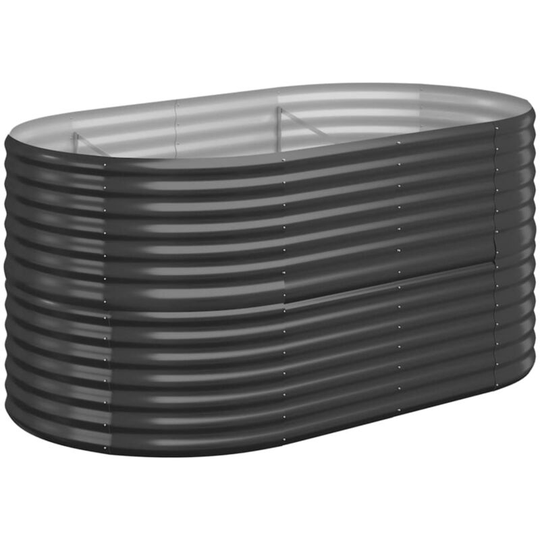 Vidaxl - Garden Planter Powder-coated Steel 152x80x68 cm Anthracite Anthracite