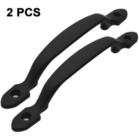 Ilovemilan - 2 Pcs 158mm Pulls Door Pull Handle Metal Kitchen Cabinets Furniture Wardrobe Medicine Handle In Door Hardware Black