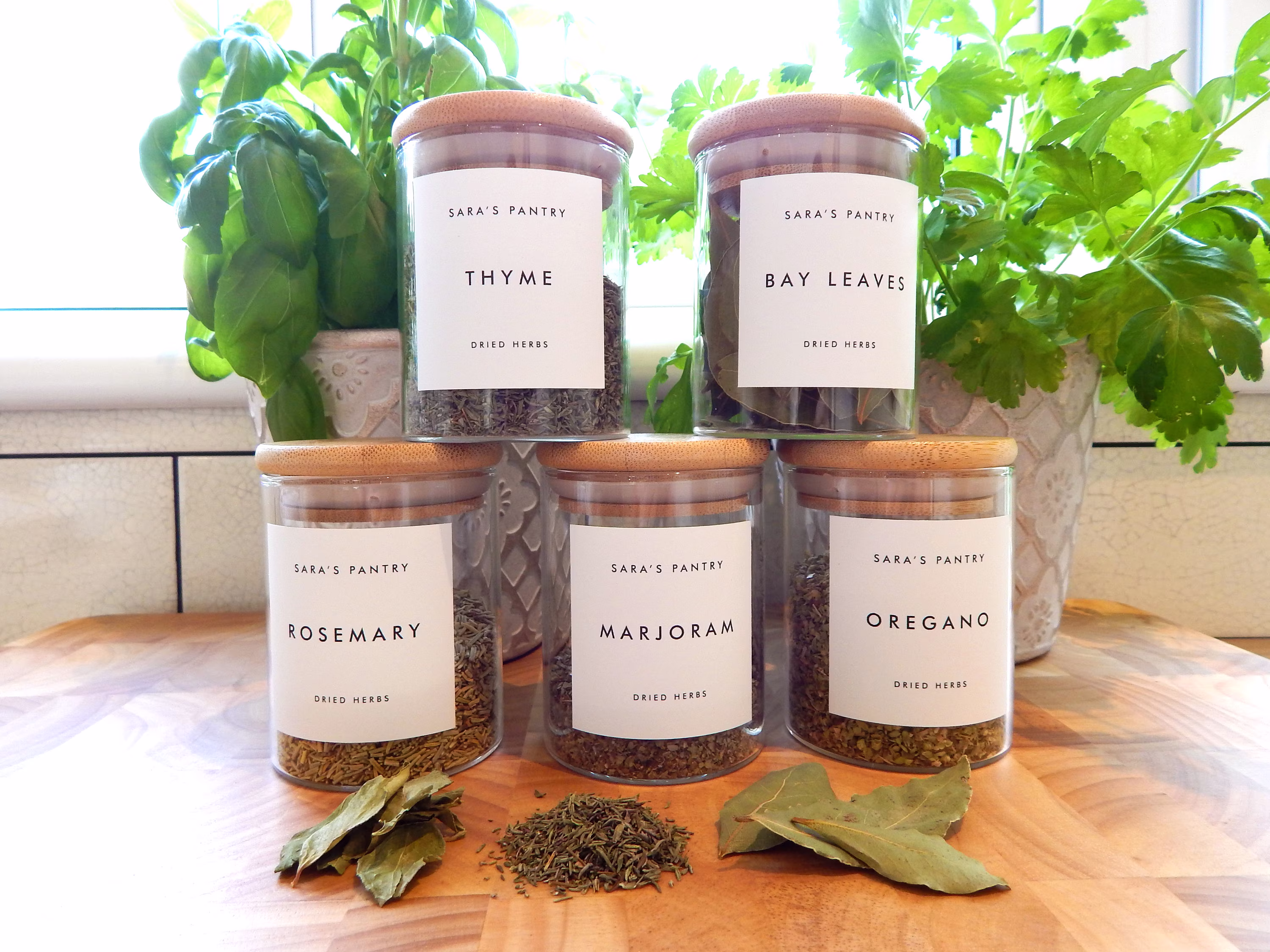 Personalised Pantry Labels L Kitchen Organisation | Home Waterproof