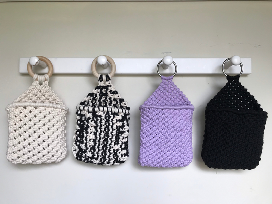 Macrame Wall Pocket | Plant Holder Boho Home Decor Minimalist Handmade Toolboxearth