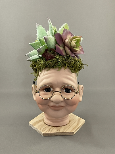 Esther Porcelain Dollhead Planter