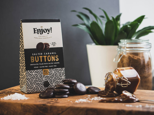 Salted Caramel Filled Buttons