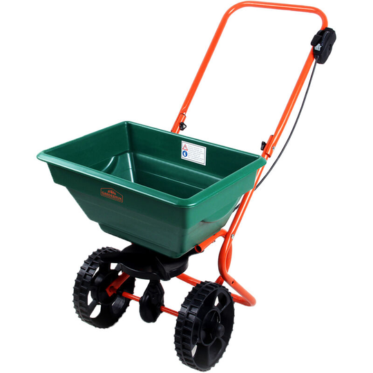 Gardebruk 55 lbs 25 L Professional Rotary Spreader - Road Salt, Grit, Sand Spreader Winter Service Snow Clearance