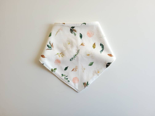 Spring/Summer Floral Bandana Bibs, Organic Modern Baby Bib, Kids Drool & Toddler Bibs