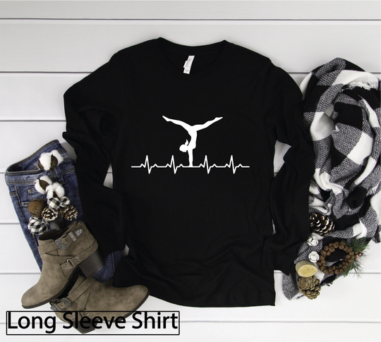 Long Sleeve Shirt, Gymnastics Tshirt, Gifts For Mom, Gift For Her, Game Day T-Shirt, Gym Tees, Comfy Clothes, Cheer Season, Workout Shirts