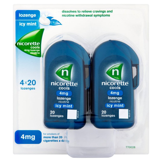 Nicorette Cools Icy Mint 4Mg Nicotine Lozenge