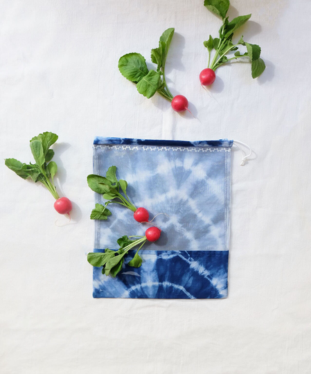 Tie Dye Zero Waste Bag, Eco Friendly Market Bag