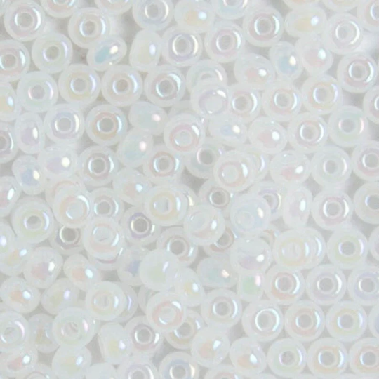 Sz 4/0 White Pearl Czech Seed Beads Kumihimo Macrame Friendship Bracelet Knitting Crochet White Pearl