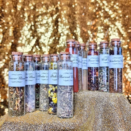 The Lunar Year Incense Collection. 12 Full Moon Ritual Incense. Witchcraft, Wicca, Paganism & Nature Based Magic