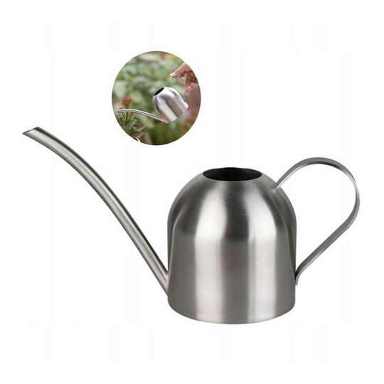 Stainless steel watering can garden watering can watering can flower pot watering can garden plant household water bottle 500ml (b)