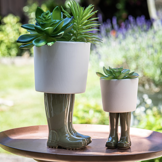 Ceramic Wellington Boot Planter