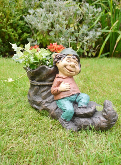 Shoe Planter Outdoor Garden Pot Ornament Patio Display For Flowers/Herbs - Quirky Gift Present