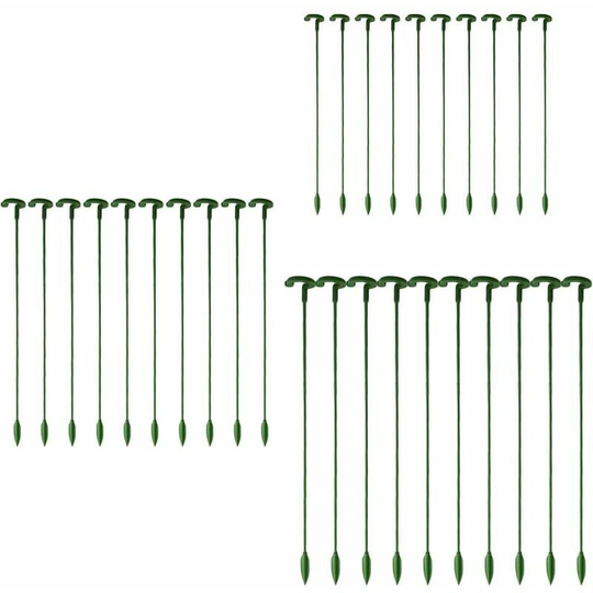 30pcs Garden Plant Stakes Single Stem Flower Stakes Orchid Peony Lily Rose