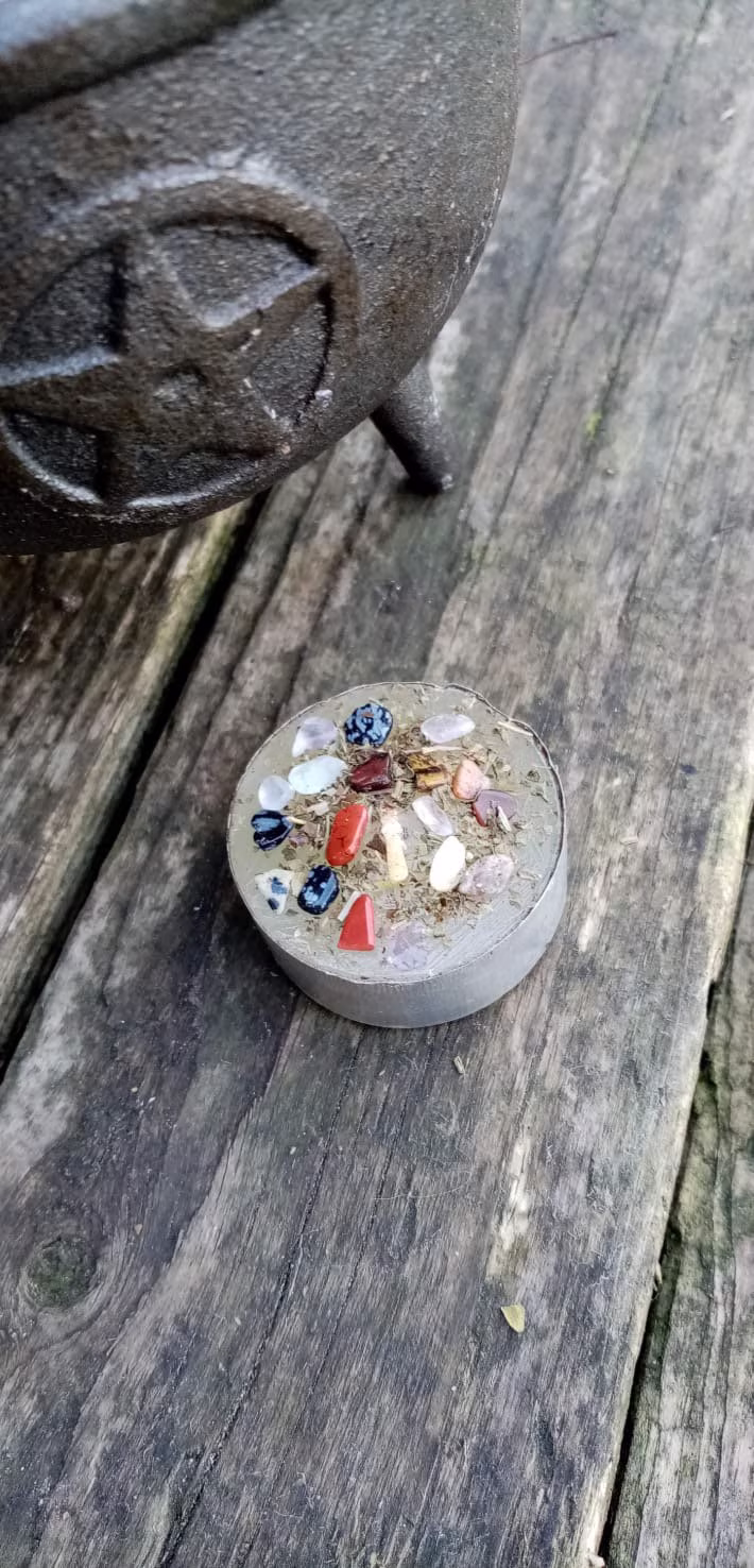 Powerful Protection Spell Candle Kit With Crystals Herbs Wiccan