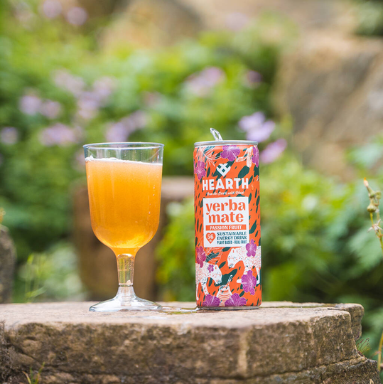 Hearth Passion Fruit Yerba Mate Case X 24 Cans