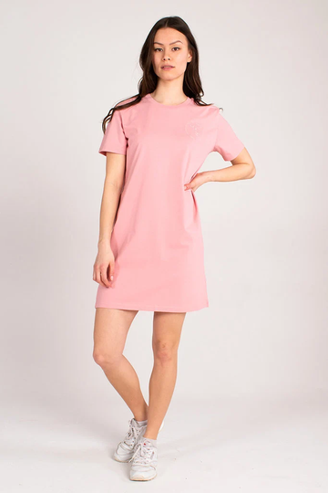Sustainable Organic T-Shirt Dress - Pink