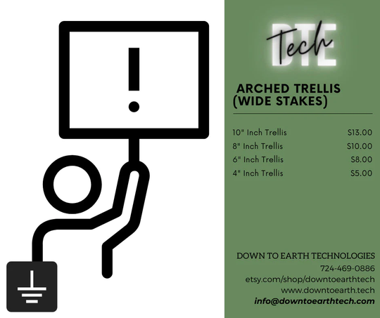 Arch & Circles Plant Trellis Wide Stakes | For Hoya/Pothos Rare Plants Indoor Plants