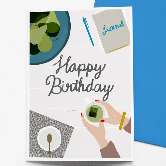 Birthday Tea Greetings Card