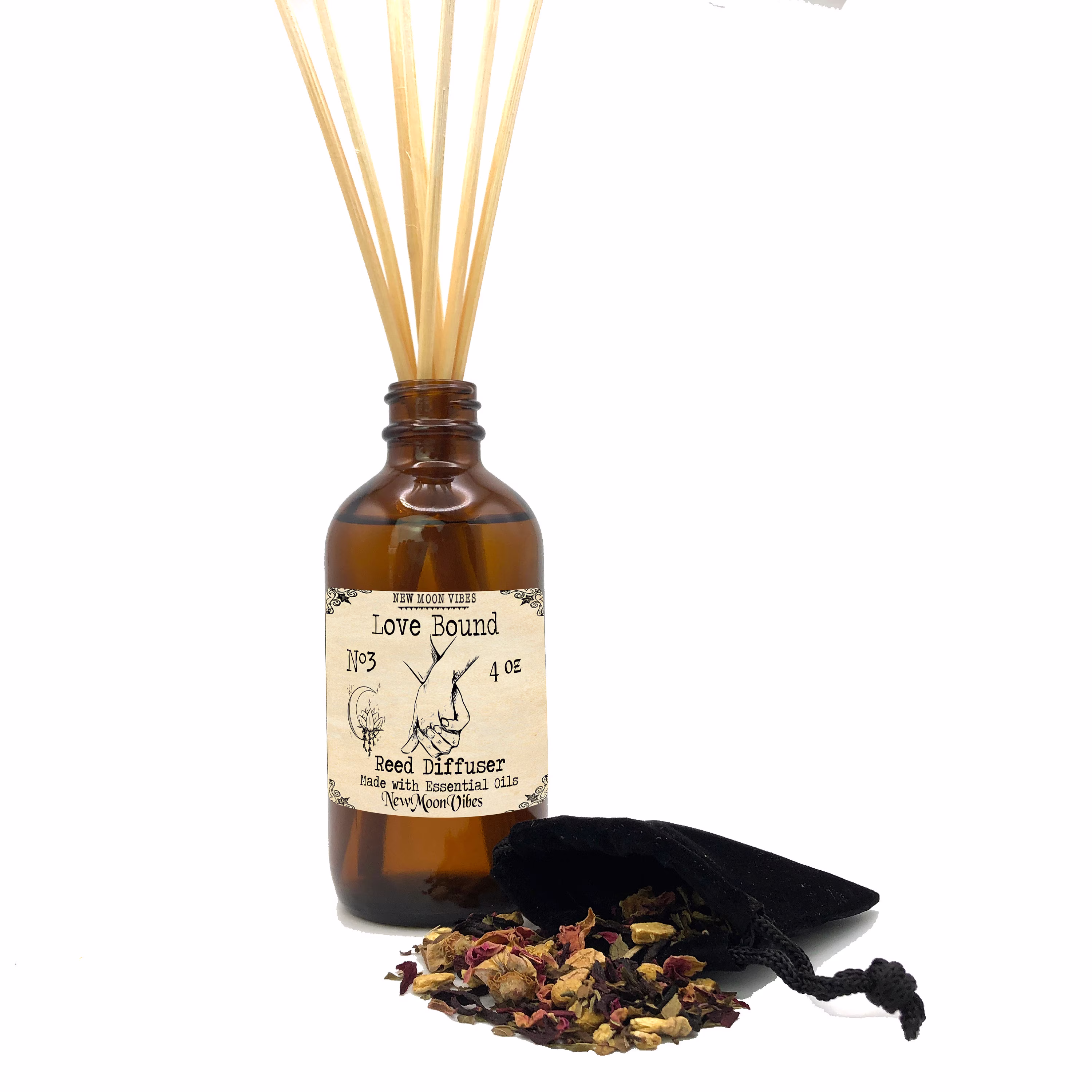 Love Bound Fidelity Obsession Wicca Spell Santeria Herbal Reed Diffuser Romance Commitment Binding Between Lovers