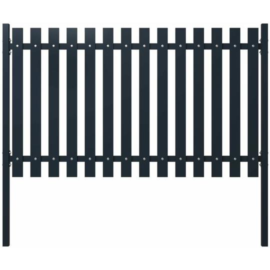 Fence Panel Anthracite 174.5x100 cm Powder-coated Steel Vidaxl Anthracite