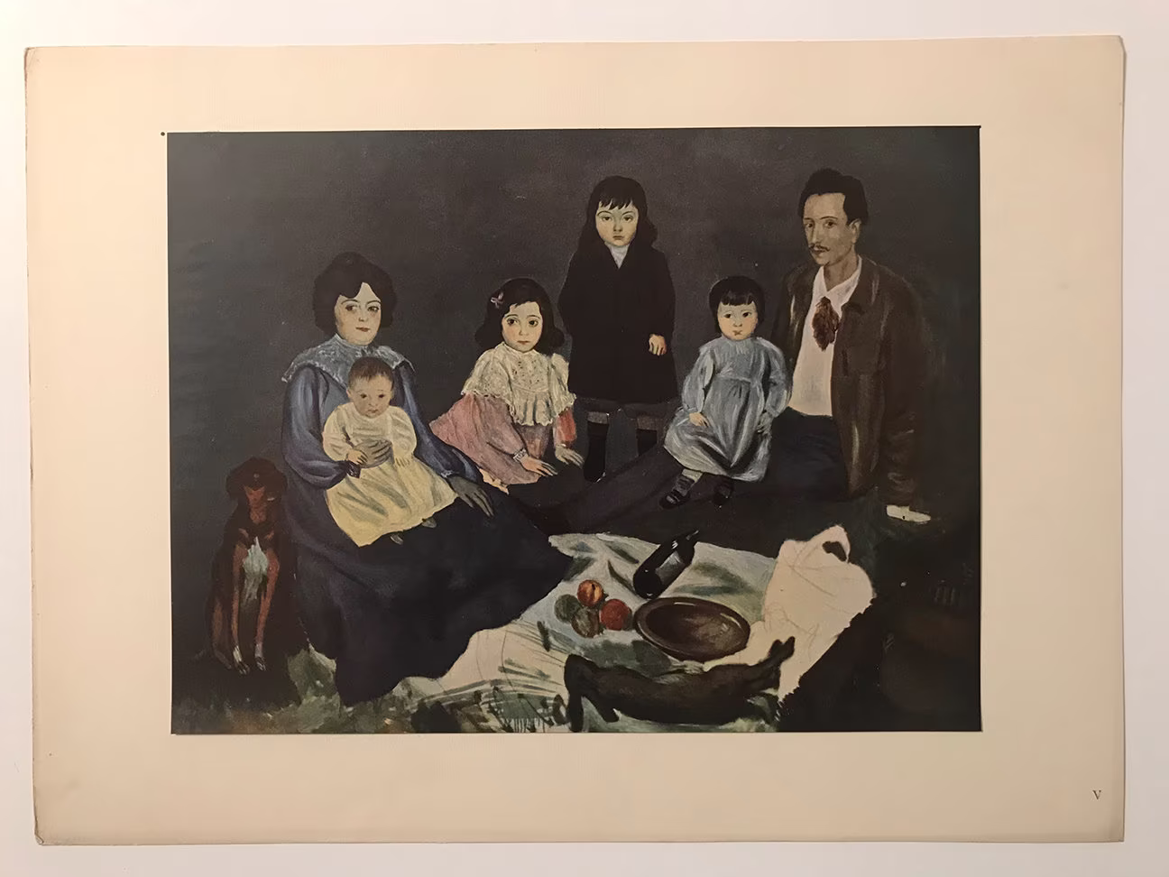 Pablo Picasso - Le Dejeuner Sur L'herbe De La Famille Soler Lithograph From 1948 French Folio Of Picassos Works