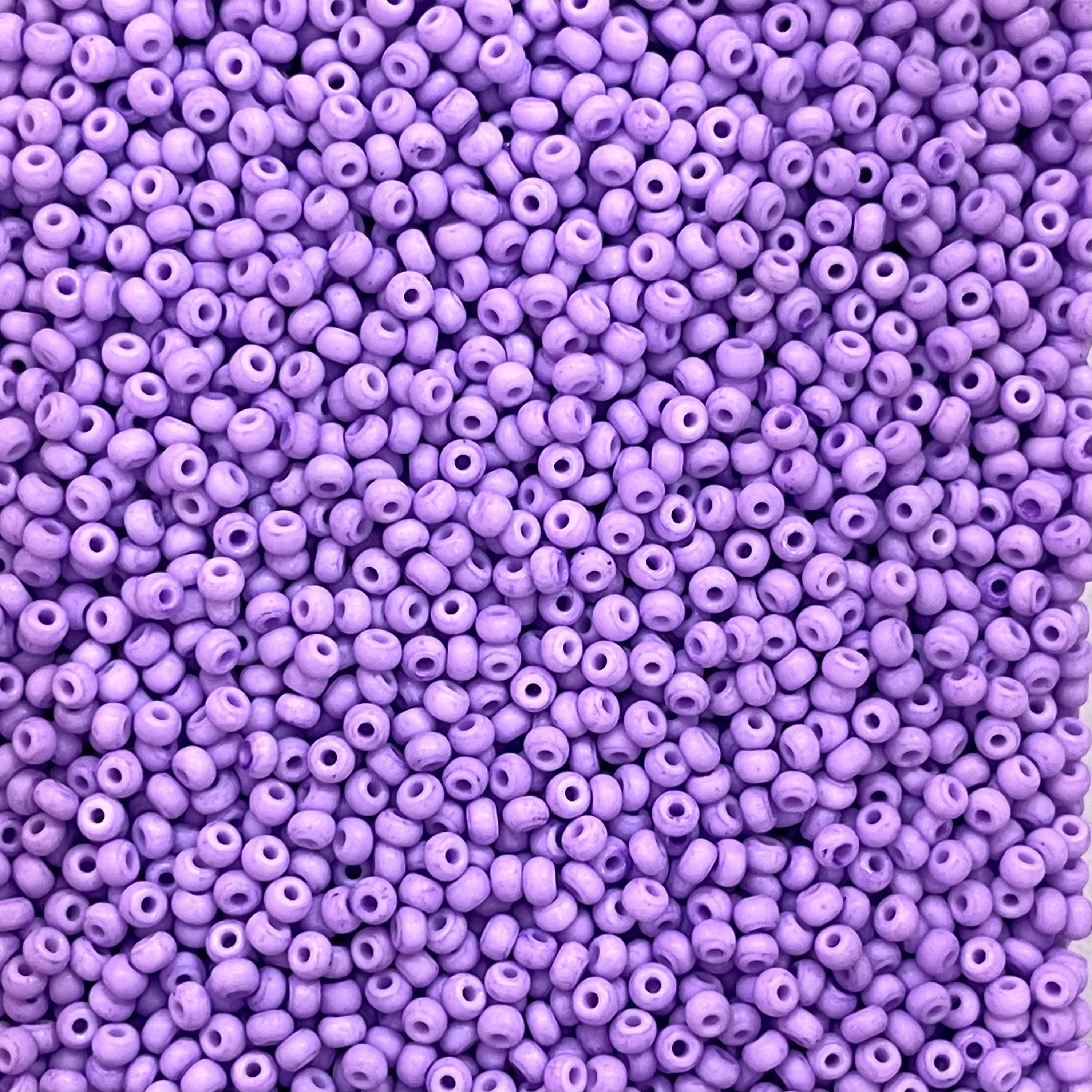 Asmara Seed Beads Size 6/0, Pastel Macaron Purple Dyed Beads, 100 Gr Pack-Aa-60-12