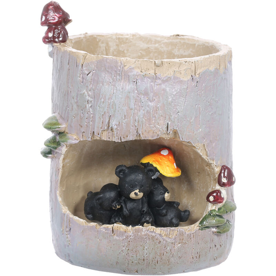 Tomfeel Tree Stump Succulent Flower Pot Cartoon Pastoral Style Animal Flowerpot Resin Pot Garden Micro-scape Potted Plant Office Desk Ornament