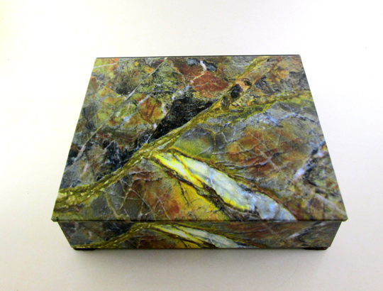 Desk Organizer Slate Design, Jewelry Box, Trinket Made To Ordsr
