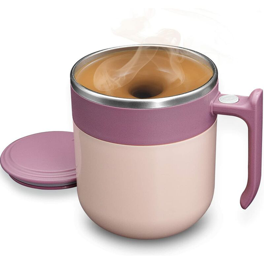 Auto Magnetic Cup Stainless Steel Electric Rotating with USB Charge, Self Stirring Coffee Mug For Hot Cocoa, Chocolate, Mocha, Matcha, Latte,