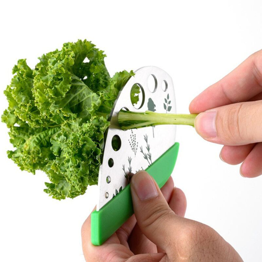Sun Flowergb - 2 Pack 9 Hole Herb Peeler, Stainless Steel Kitchen Herb Leaf Stripper Tool Metal Kale Razor for Kale, Swiss Chard, Collard Greens,